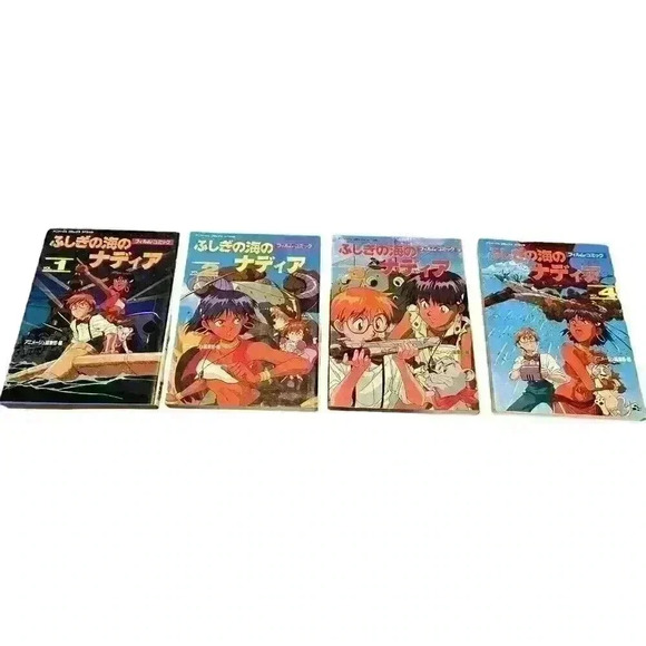 Set of 4 Secret of Blue Water Nadia Film Books Vol. 1-4 Japanese Anime Comics - Picture 2 of 7